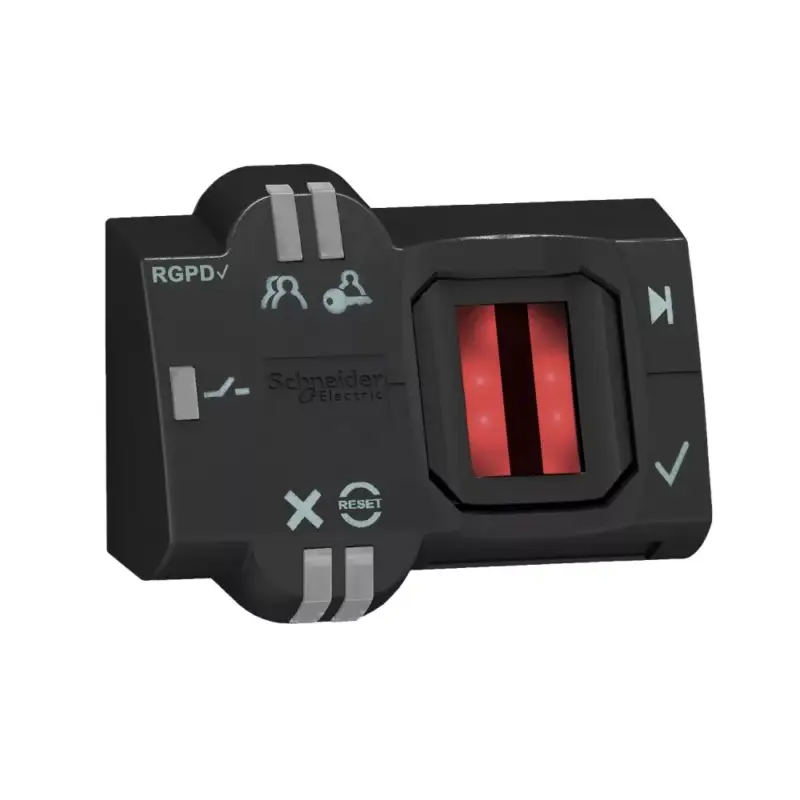 Alacsony ár Schneider XB5S6B2M12 Harmony biometrikus kapcsoló, Ø22, bistabil, PNP, GDPR megfelelés, 24VAC/DC, M12 csatlakozóval