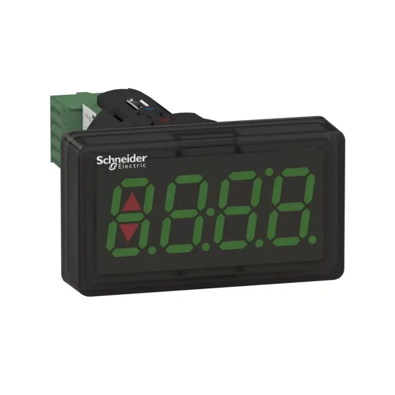 Schneider XBH1AA0G4 Harmony XB5 műanyag digitális panelkijelző, Ø22, zöld, 4 digit, 4-20mA bemenet Szuper ajánlat