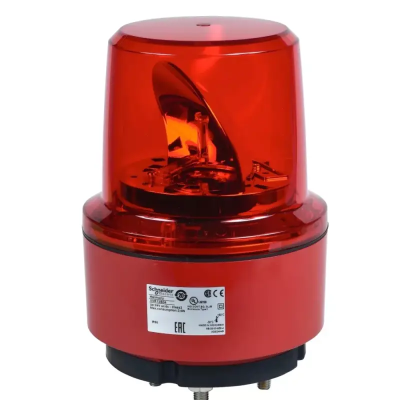 Ajánlat Schneider XVR13B04 Harmony XVR forgútükrös jelzőfény, LED-es, Ø130, IP66, piros, 24VDC, rezgésálló
