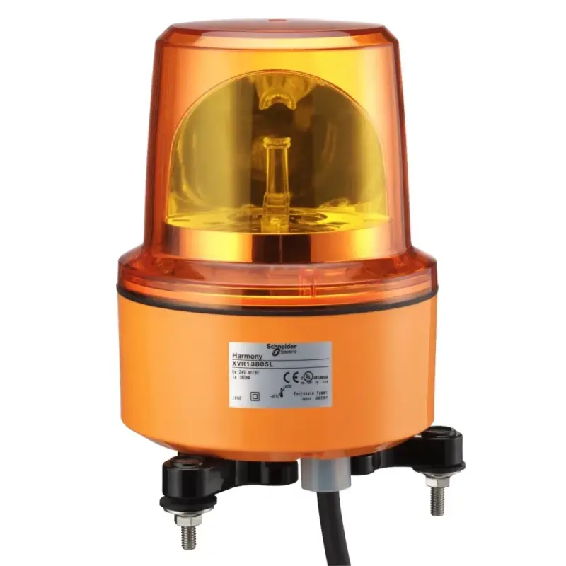 Schneider XVR13B05L Harmony XVR forgútükrös jelzőfény, LED-es, Ø130, IP66, narancs, 24VAC/DC Kiárusítás