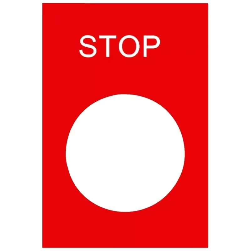 Népszerű Schneider ZB2BY2304 Felirati címke 30x40mm, "Stop", piros alapon fehér betűk
