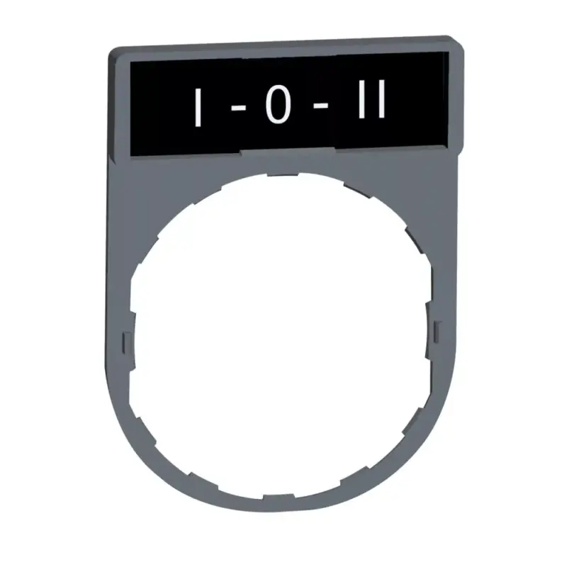 Legkelendőbb Schneider ZBY2186C0 Harmony címketartó 30x40 mm, Ø22 készülékekhez, 8x27 mm felirati címkével, O-I, szürke