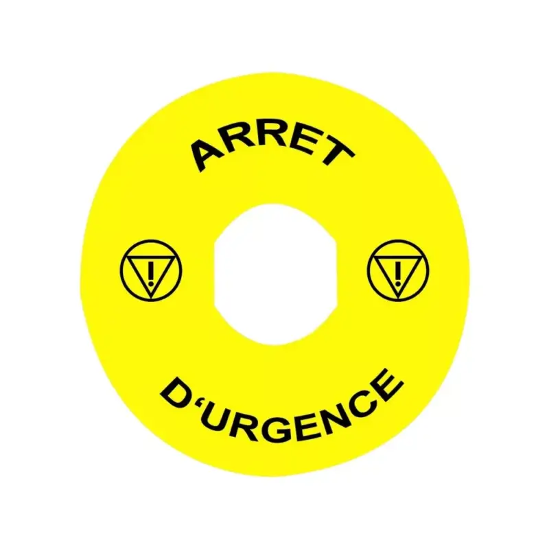 Alacsony ár Schneider ZBY8130 Címke vészgombhoz "ARRET D'URGENCE"