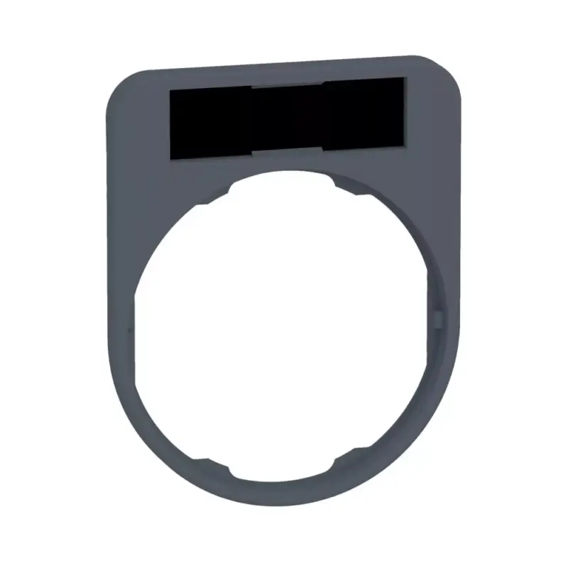 Schneider ZBYF2101C0 Harmony címketartó, 40x50 mm, Ø30 süllyesztett készülékhez, 8x27 címkéhez, fekete/piros, szürke perem Alacsony ár