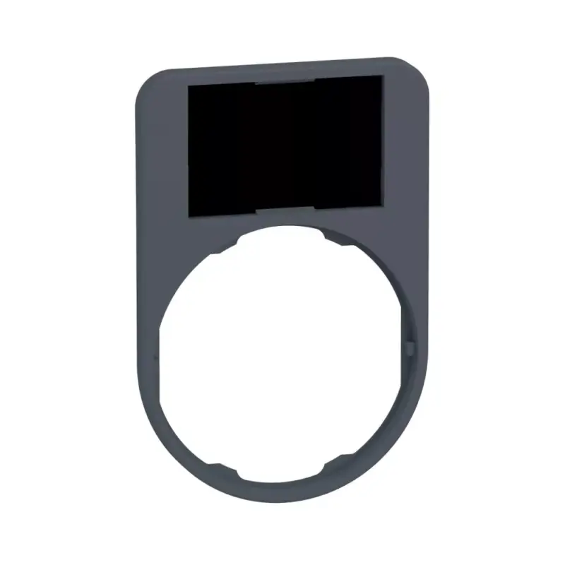 Schneider ZBYF6101 Harmony címketartó, 50x60 mm, Ø30 süllyesztett készülékhez, 18x27 címkéhez, felirat nélkül, fekete/piros Prémium