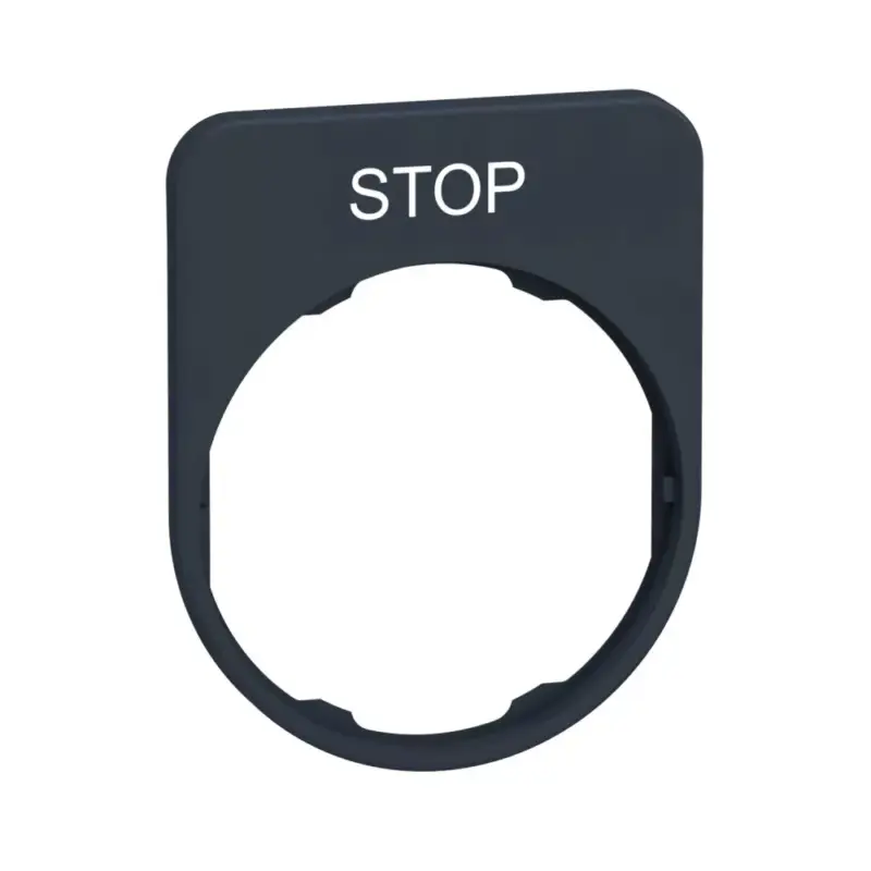 Vedd meg online Schneider ZBYFP2304 Harmony felirati tábla, 40x50 mm, műanyag, Ø30 süllyesztett készülékhez, STOP