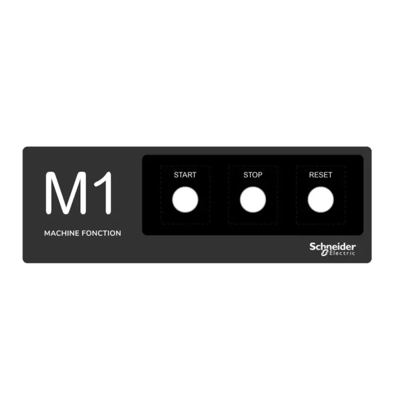 Árcsökkenés Schneider ZBYLEG301001 Harmony kezelőpanel maszk, 300x100mm, sablon