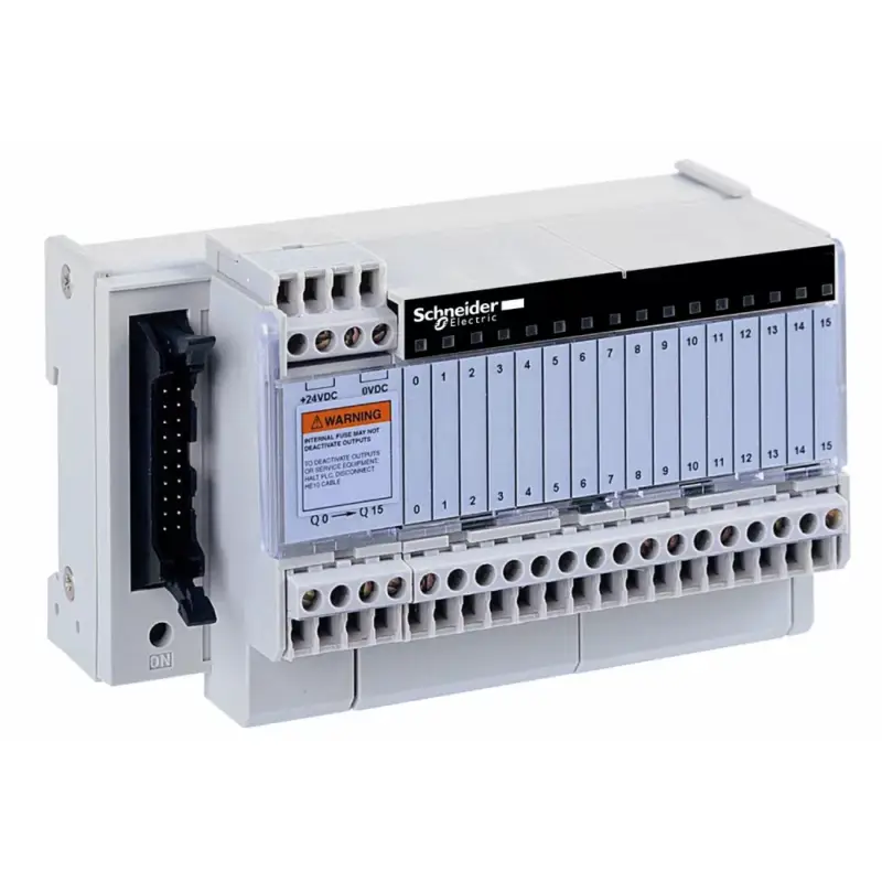 Biztonságos fizetés Schneider ABE7S16S1B2 16 DO, 24VDC 0.5A tranz, LED, Screw connection