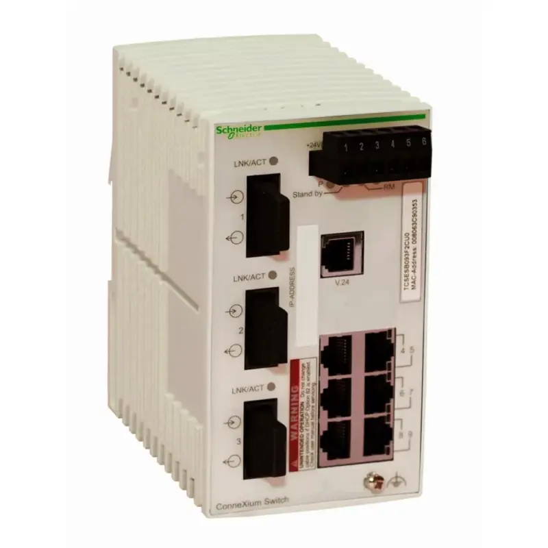 Kihagyhatatlan ajánlat Schneider TCSESB093F2CU0 ConneXium Basic Switch 6TX / 3FX-MM