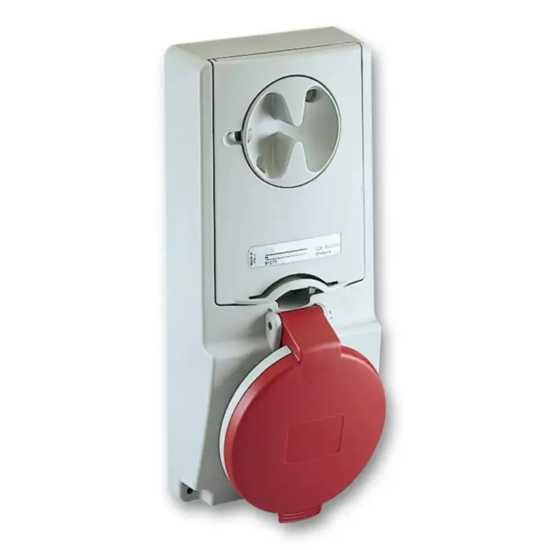 Schneider 82136 UNIKA Panelre szerelhető, reteszelhető aljzat, 3P+N+F, 6h, 16A, 415V, IP44, olvadóbiztosítós Ne maradj le