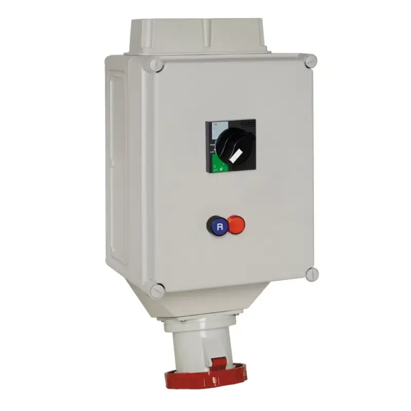 Prémium Schneider 82444 ISOBLOCK Reteszelhető aljzat, megszakító+ÁVK, 3P+F, 125A, 415V, IP65