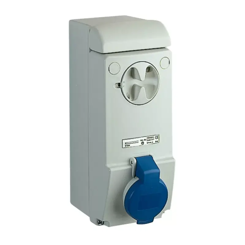 Csak ma Schneider 83031 UNIKA Falra szerelhető, reteszelhető aljzat, 2P+F, 6h, 16A, 250V, IP44, védelem nélkül