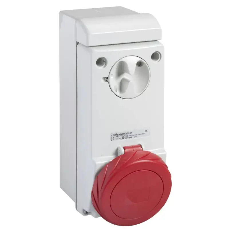 Schneider 83085 UNIKA Falra szerelhető, reteszelhető aljzat, 3P+F, 6h, 16A, 415V, IP65, védelem nélkül Bestseller