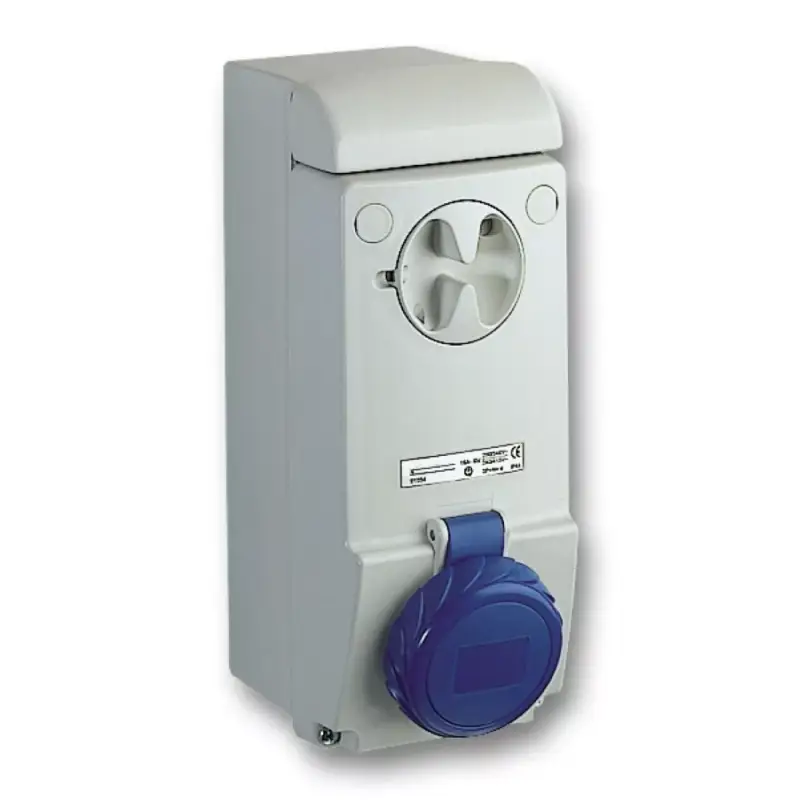Schneider 83093 UNIKA Falra szerelhető, reteszelhető aljzat, 3P+F, 9h, 32A, 250V, IP65, védelem nélkül Biztonságos vásárlás