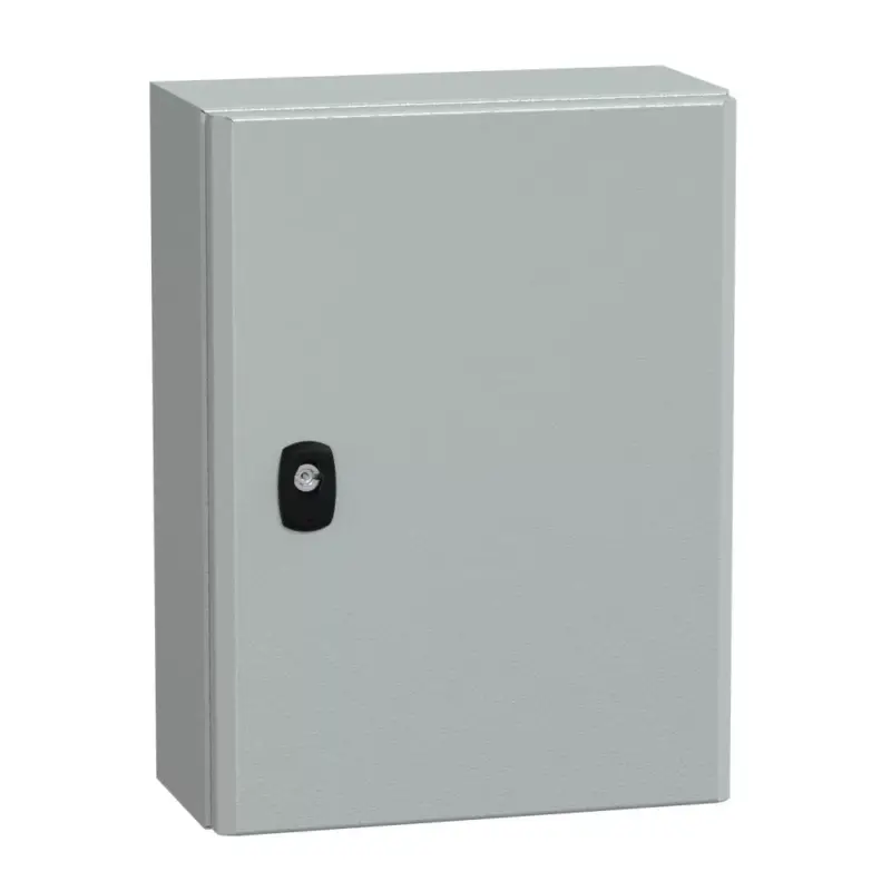 Schneider NSYS3D4315P Spacial S3D Falra szerelhető fém szekrény, Teli ajtóval, 400x300x150, IP66, szerelőlappal Akciós ár
