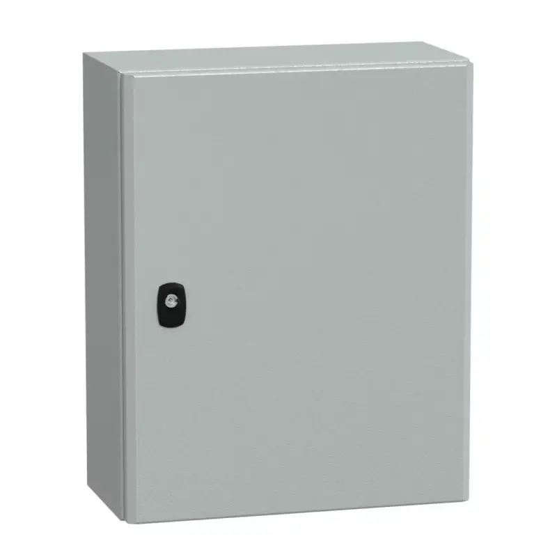 Schneider NSYS3D5420P Spacial S3D Falra szerelhető fém szekrény, Teli ajtóval, 500x400x200, IP66, szerelőlappal Alacsony ár