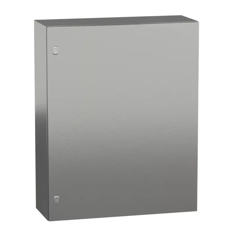Exkluzív ajánlat Schneider NSYS3X10830 Spacial S3X Falra szerelhető rozsdamentes acél AISI 304L szekrény, Teli ajtóval, 1000x800x300, IP66, szerelőlap nélkül