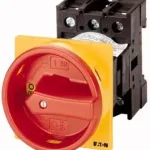 Újdonság Eaton 062605 P1-32/V/SVB/N/HI11 Főkapcsoló VÉSZ-KI 3p+N 32A közéépíthető +1ny1z