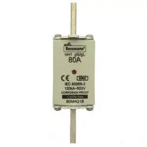 Eaton 125NHG1B NH FUSE 125AMP 500V gG SIZE 1 DUAL IND NH-betét 125A, DIN 1 méret, 500V AC, gG/gL Expressz szállítás