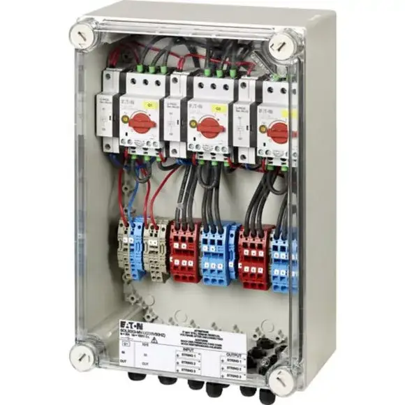 Különleges ajánlat Eaton 168100 SOL30X3-SAFETY-MC4-U(230V50HZ) PV tűzvédelmi DC szak.kapcs. 30A, 3xMC4/3xMC4