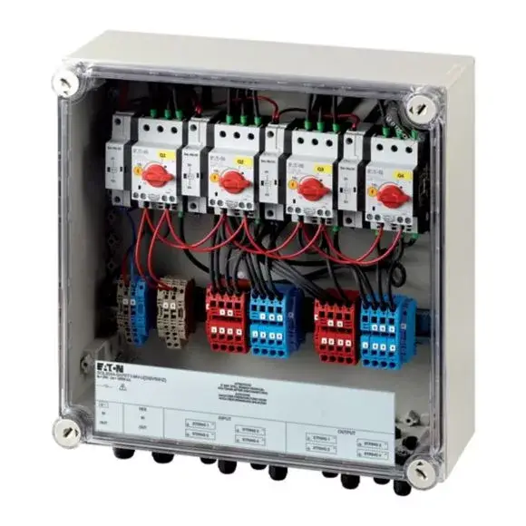Eaton 168103 SOL30X4-SAFETY-MV-U(230V50HZ) PV tűzvédelmi DC szak.kapcs. 30A, 4xM12/4xM12 Prémium