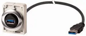 Azonnali szállítás Eaton 187085 M30C-FUSB-150 USB fali aljzat,30mm,lapos,150cm kábellel