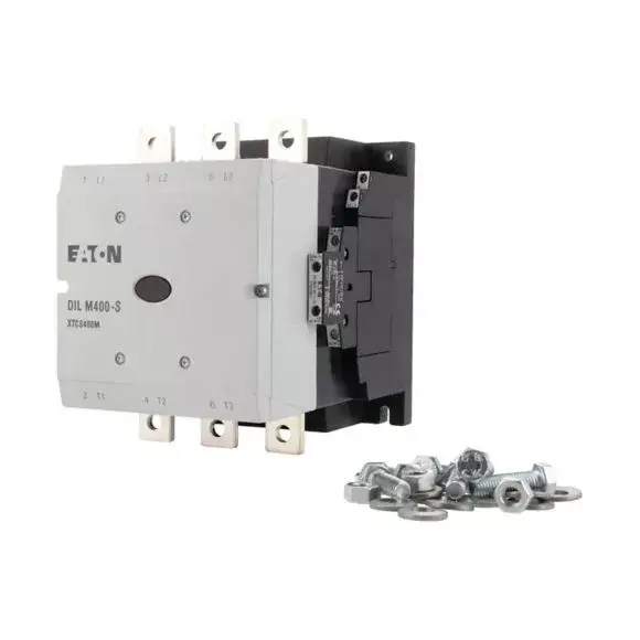 Vásárlói kedvenc Eaton 274196 DILM400-S/22(220-240V50/60HZ) Teljesítmény kontaktor 200kW/400V/AC-3