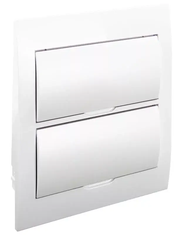 Tracon EDSN-12/2 Műanyag kiselosztó, 24 modul, 2 sor, teli ajtóval, IP40, süllyesztett Árengedmény