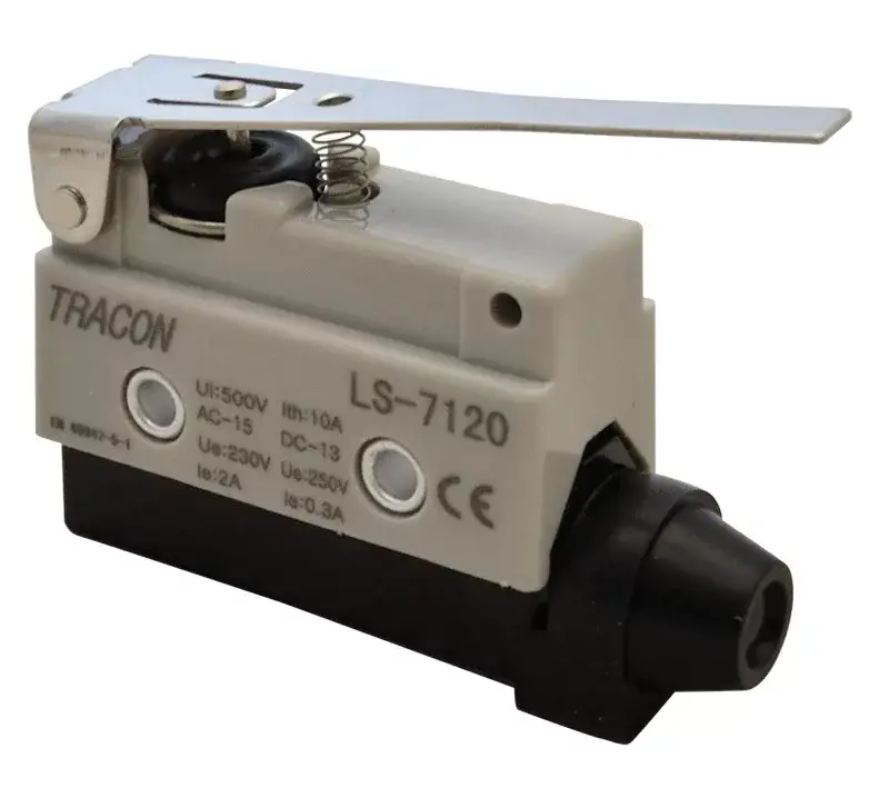 Tracon LS7120 Helyzetkapcsoló, rugószáras 1×CO, 2A/230V AC, 65mm, IP40 Gyors szállítás