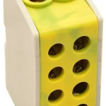 Tracon FLE-25ZS Főáramköri leágazó kapocs, sínre szerelhető, zöld/sárga 2×25mm2 / 2×25mm2, 400VAC, 101A Korlátozott ajánlat