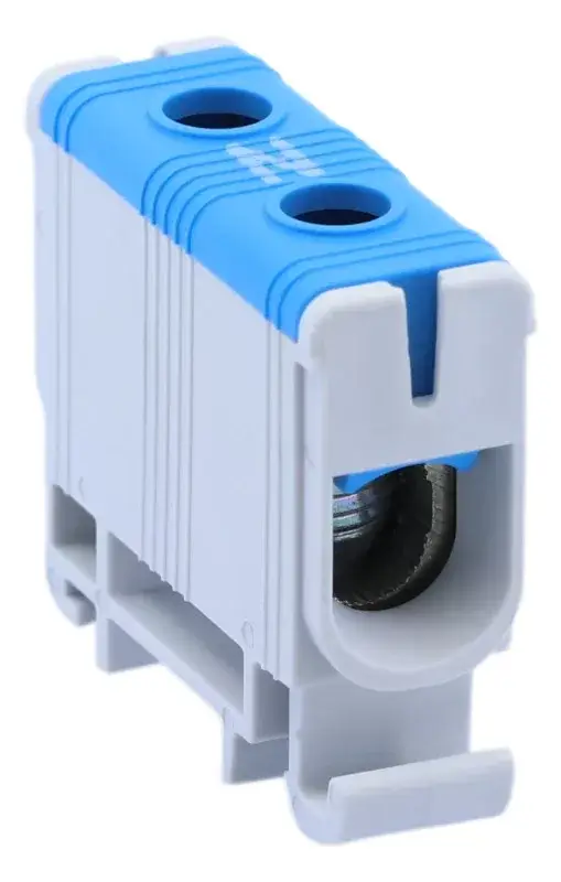 Vedd meg online Tracon FLEAL-50/1K Főáramköri leágazó kapocs, sínre szerelhető, kék 6-50mm2, max. 800VAC, max.160A