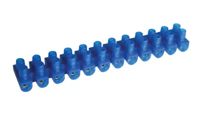 Tracon SK15A-U Flexibilis sorozatkapocs, U profil, 12 tag, kék 10mm2, 450VAC, 50A, PE Csak ma
