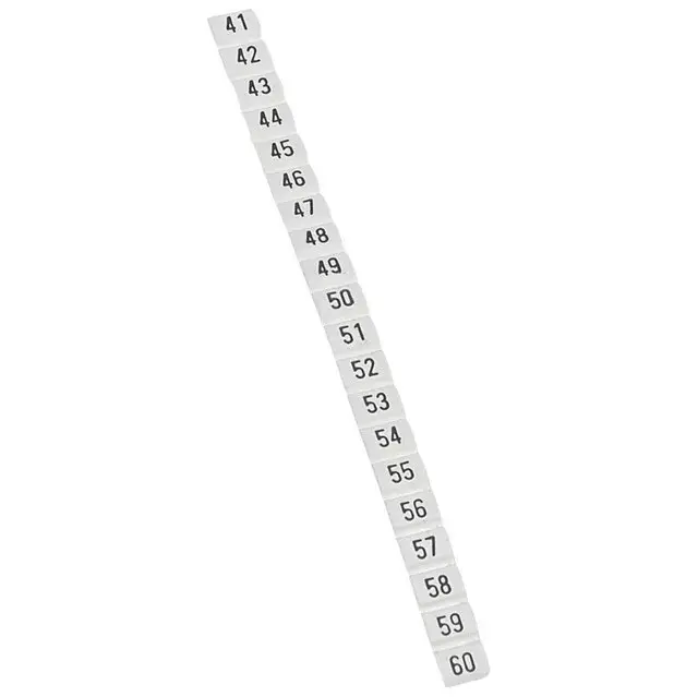 Biztonságos fizetés Legrand 038152 Jelölőszámok 41-60 0,5-1,5 mm2 ( Legrand 038152 )