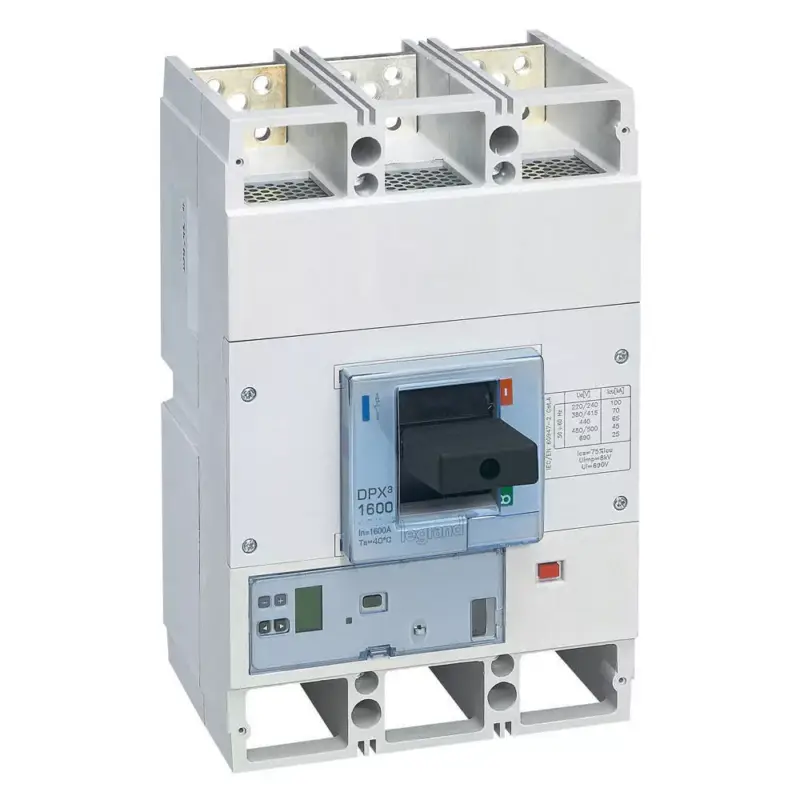 Azonnal elérhető Legrand 422455 DPX3 1600 kompakt megszakító Sg+mérés 3P 630A 50kA ( Legrand 422455 )