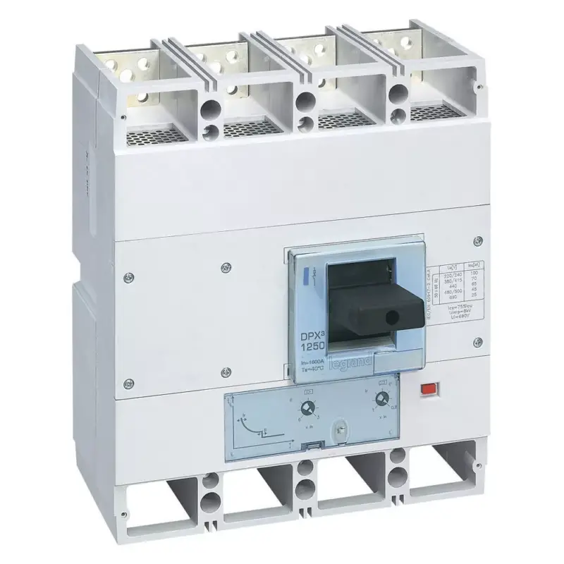 Legrand 422259 DPX3 1600 kompakt megszakító termikus mágneses 4P 1250A 36kA ( Legrand 422259 ) Azonnal elérhető