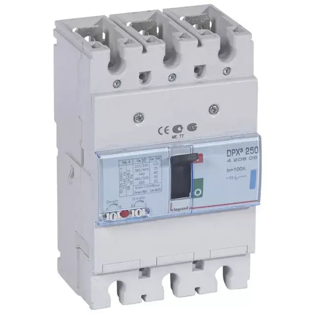 Legrand 420605 DPX3 250 100A 3P termikus mágneses 70kA kompakt megszakító ( Legrand 420605 ) Olcsóbb