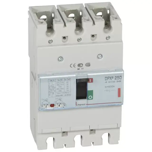 Olcsó Legrand 420238 DPX3 250 200A 3P termikus mágneses 36kA kompakt megszakító ( Legrand 420238 )