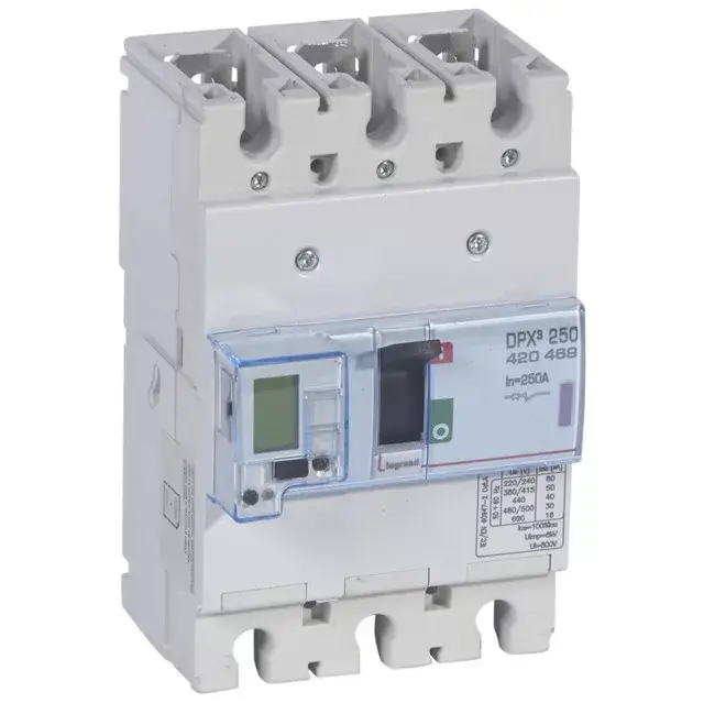 Biztonságos fizetés Legrand 420469 DPX3 250 250A 3P S2+M 50kA kompakt megszakító ( Legrand 420469 )