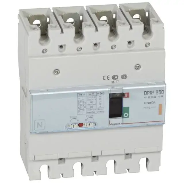 Nézd meg most Legrand 420219 DPX3 250 250A 4P termikus mágneses 25kA kompakt megszakító ( Legrand 420219 )