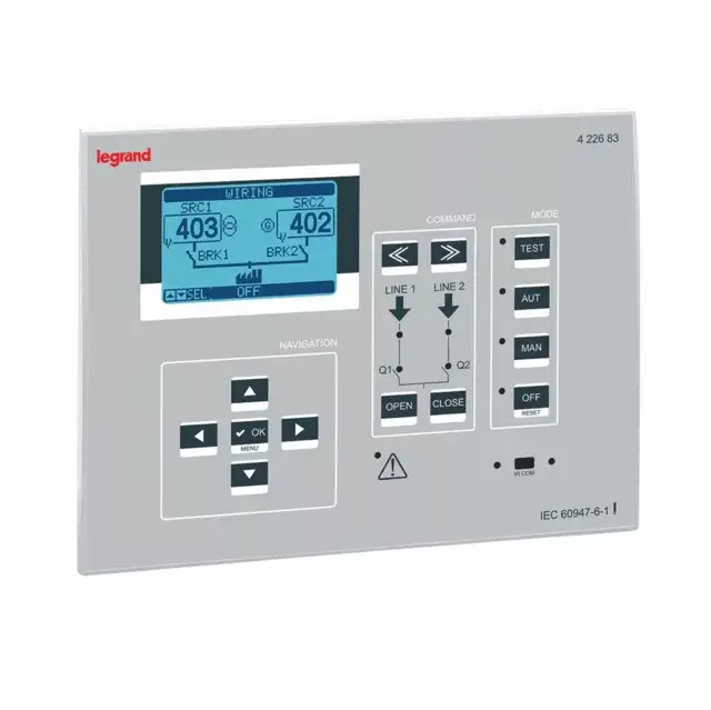Vedd meg online Legrand 422683 Forrásátkapcsoló automatika Advanced sínbontóval, LCD kijelzővel ( Legrand 422683 )