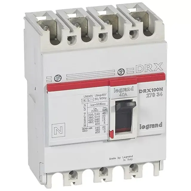 Legrand 027034 DRX100 4P 20 kA 40A t.m. kompakt megszakító ( Legrand 027034 ) Ajánlat