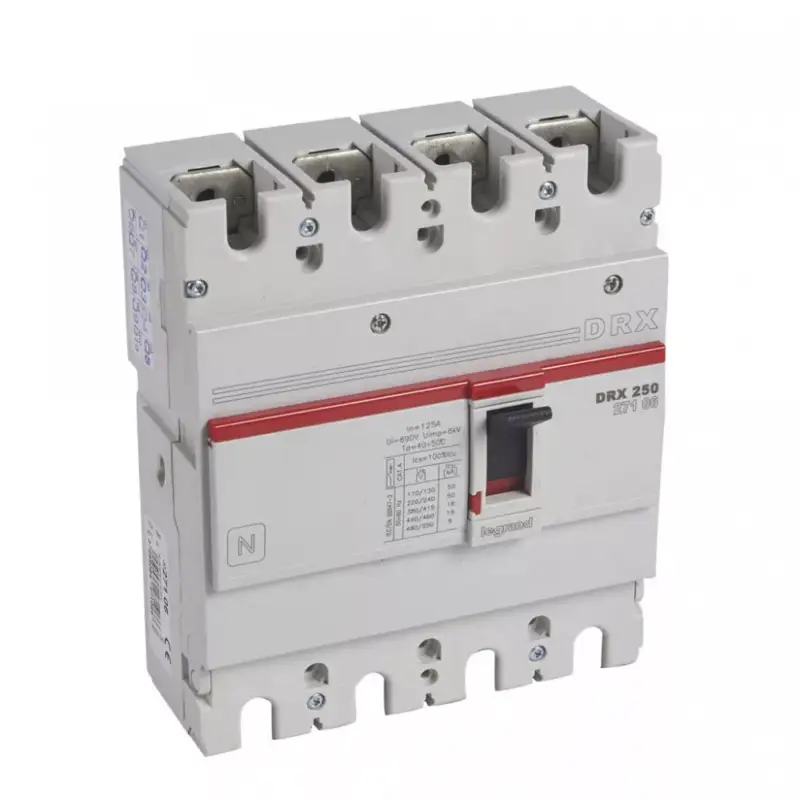 Biztonságos fizetés Legrand 027106 DRX250 4P 18 kA 125A t.m. kompakt megszakító ( Legrand 027106 )