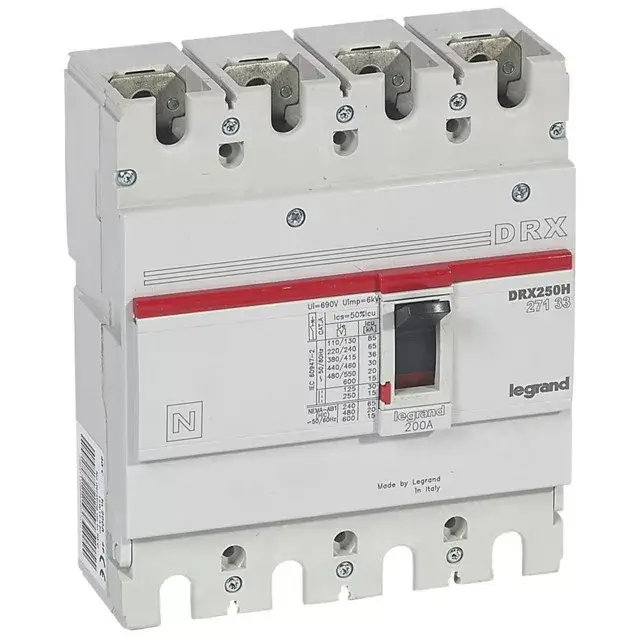 Prémium Legrand 027133 DRX250 4P 36 kA 200A t.m. kompakt megszakító ( Legrand 027133 )