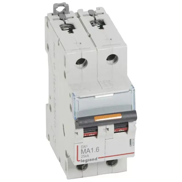 Legrand409866 DX3 kismegszakító 25kA 2P 230/400V~ MA1,6 ( Legrand409866 ) Akció