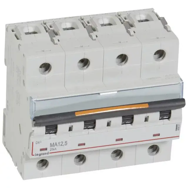 Gyors kiszállítás Legrand 409891 DX3 kismegszakító 25kA 4P 400V~ MA12,5 ( Legrand 409891 )