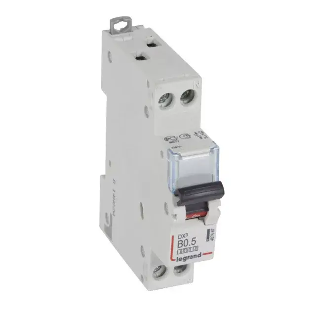 Legrand 407467 DX3 kismegszakító 1P+N B0,5 6000A/10kA ( Legrand 407467 ) Ne maradj le