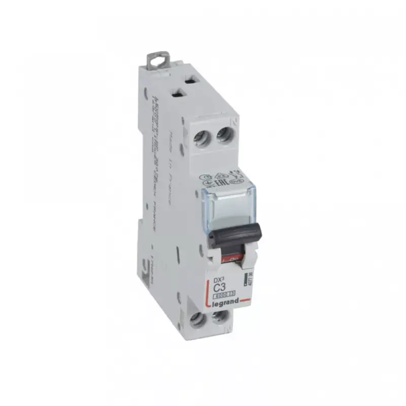 Legrand 407736 DX3 kismegszakító 1P+N C3 6000A/10kA ( Legrand 407736 ) Biztonságos fizetés