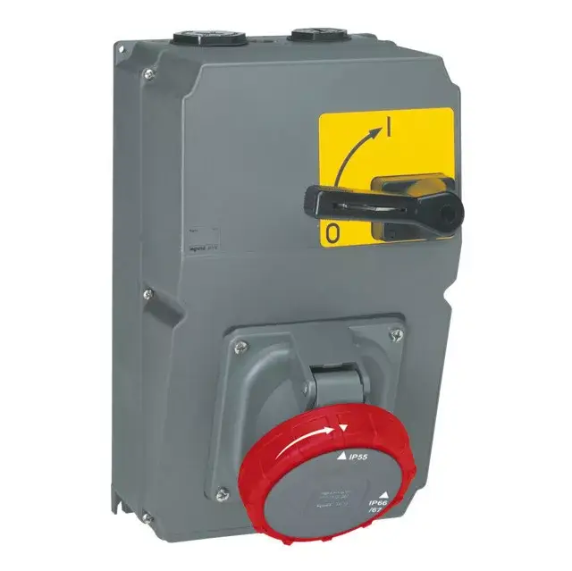Legrand 059115 Hypra ráépíthető csatlakozóaljzat főkapcsolóval 125A 4P+E 400V ( Legrand 059115 ) Azonnali szállítás