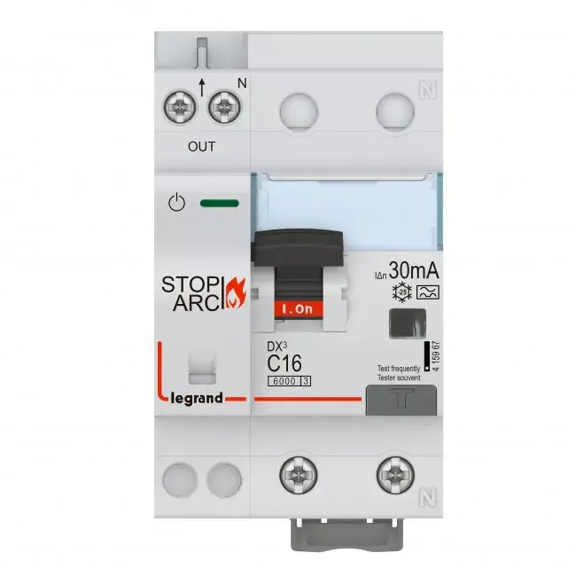 Biztonságos vásárlás Legrand 415967 DX3 Stop Arc Íveszárlat érzékelő kombinált áram-védőkapcsoló C16 10000A alsó betáp BIC ( Legrand 415967 )