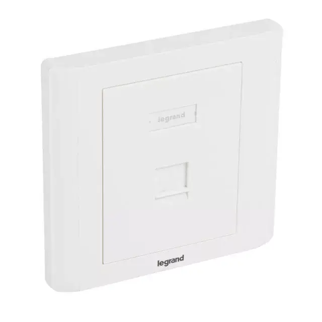 Legrand 632794 Linkeo süllyesztett szerelvény 1xRJ45 keystone port fogadására egyenes fehér burkolattal és kerettel címketartóval ( Legrand 632794 ) Alacsony ár